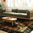 thumbnail image 6 of Olive Green Washable 5x7 Area Rugs for Living Room Rug Bedroom Rug-Carpet Neutral Vintage Dining Room Rugs for Under Table Soft Comfortable Non Slip Boho Vintage, 6 of 11