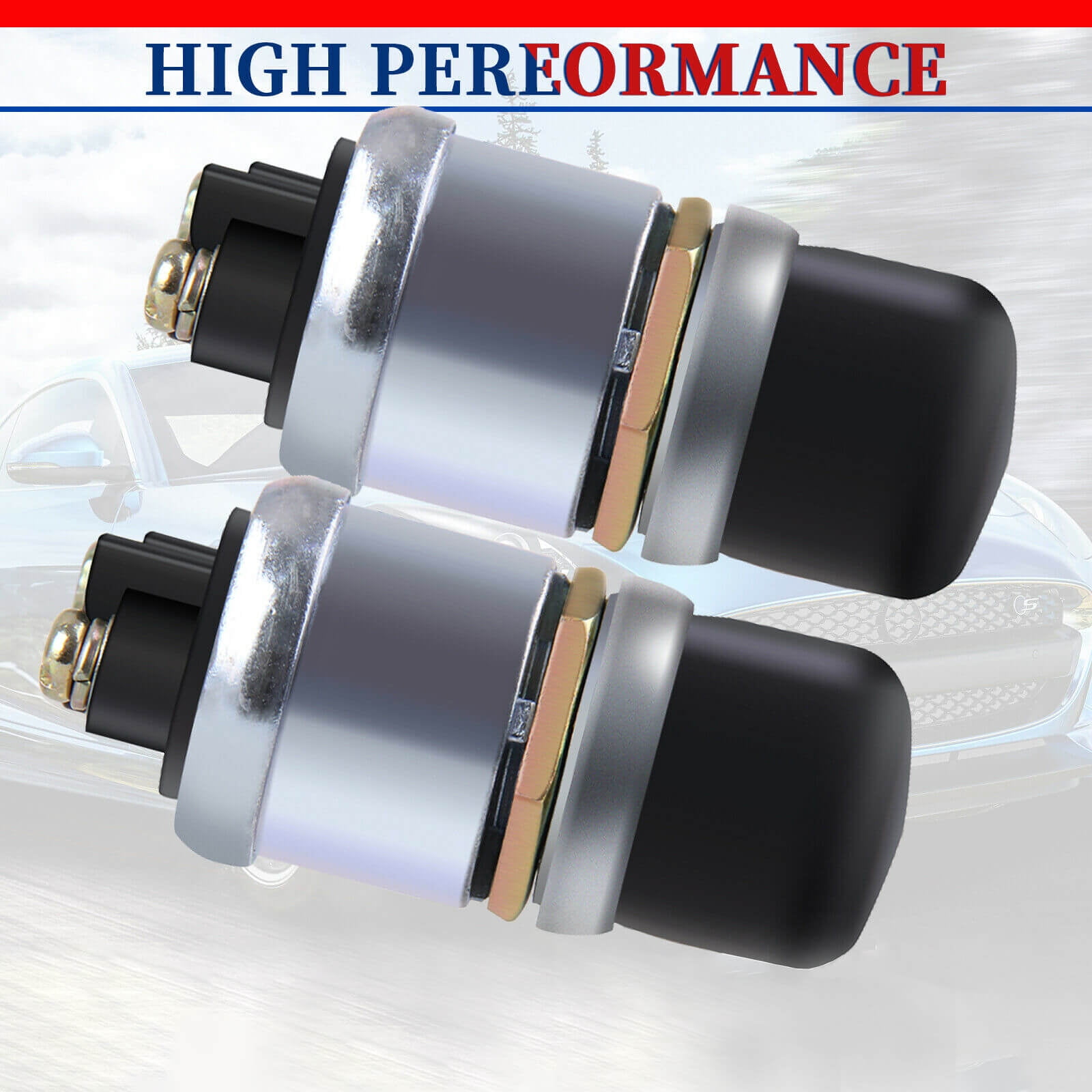 12 Volt DC HeavyDuty Momentary PushButton Engine Starter Switch (50