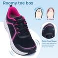 thumbnail image 2 of MAYKX Women’s Walking Shoes with Wide Toe Box & Arch Support, Orthotic Sneakers for Plantar Fasciitis, Breathable Mesh Rocker Sole Casual Shoes, 2 of 6
