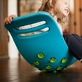 thumbnail image 5 of Fat Brain Toys Teeter Popper 36'' Silicone Suction Cup Kids Balance Board, Blue, 5 of 6