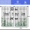 thumbnail image 3 of Boho Mushroom Kitchen Curtains - Retro Rustic 70s Hippie Fantasy Bohemian Floral Modern Colorful Short Small Cafe Tier Curtains Decor Rod Pocket Window Drapes 36 Inch Length 2 Panels 27.5"x36", 3 of 5