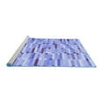 thumbnail image 2 of Ahgly Company Machine Washable Indoor Rectangle Abstract Blue Contemporary Area Rugs, 5' x 7', 2 of 4