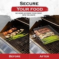 thumbnail image 3 of Grill Basket Value Set, Barbecue BBQ Grilling Basket , Stainless Steel Large Folding Grilling baskets With Handle, Portable Outdoor Camping BBQ Rack for Fish, Shrimp, Vegetables, Barbeque Griller, 3 of 7