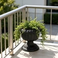 thumbnail image 4 of Plastic Planter Pot for Indoor Outdoor, Vintage Style Decorative Flower Pot with Drainage Holes, Lightweight Hydroponic Tower Plant Container for Home Patio Garden, 4 of 6