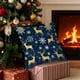 thumbnail image 4 of Uuiauoio Christmas Holiday Pillow Covers Linen Cushion Cases Santa Snowman Reindeer Pattern Decorative Throw Pillow for Sofa Bed Living Room Home Decor Festive Seasonal Accent, 4 of 6