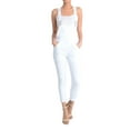 thumbnail image 1 of G-Style USA Women's Skinny Solid Overalls RJHO378 - White - Small, 1 of 3