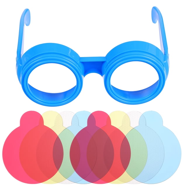 1 Set Children Three Primary Color Glasses Kids Glasses Exploration Toys