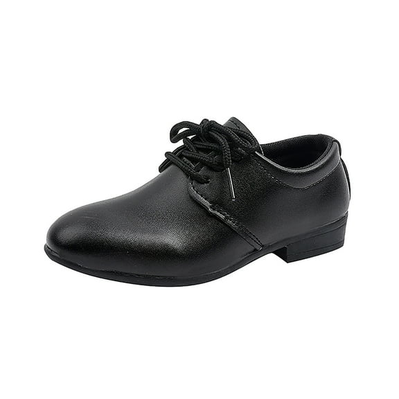 Kogui Dress Shoes Boy Boys Dress Shoes Classic Oxfords Formal Shoes Size 13 (Black,Little Kids 13)