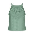 thumbnail image 4 of Women's Summer Halter Spaghetti Strap Flowy Tank Tops Sleeveless Shirts Blouses Lace Cami Camisole, 4 of 6