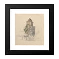 thumbnail image 2 of Friedrich Salathé 15x16 Black Modern Framed Museum Art Print Titled - Tower of a Fortified House (Recto) (1814-1815), 2 of 5