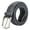Grey 110cm, variant on Men Belt Metal Pin Buckle Wide Band Anti-break Solid Color Firm Stitching Great Tougness Waist Strap Male Elastic Belt Pants Jeans Matching