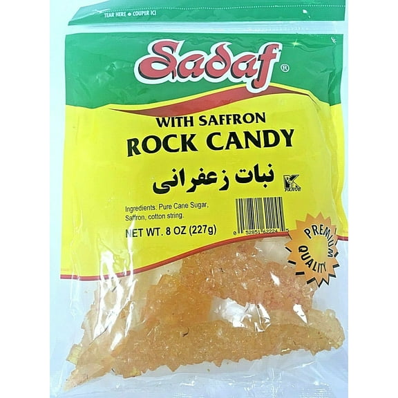 Sadaf Rock Candy With Saffron 8 oz Nabat