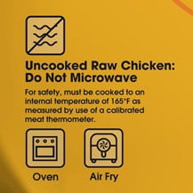 Great Value Spicy Famous Fillet, Ready to Cook Breaded Chicken Breasts, 14g Protein, 3 lb (Frozen)