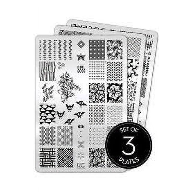 Placa para estampar Uber Chic 9,5 cm x 14,5 cm acero inoxidable
