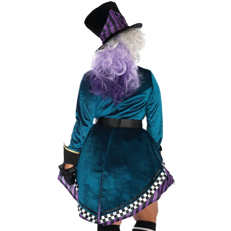 Leg Avenue Alice in Wonderland Delightful Hatter Women's Halloween  Fancy-Dress Costume for Adult, Plus Size 