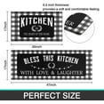 thumbnail image 3 of Black Kitchen Rugs and Mats Sets of 2,Black White Buffalo Plaid Kitchen Decoration Non-Slip Absorbent Kitchen Mats for Sink Waterproof Runner Rug for Laundry Room, 3 of 6