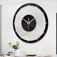 thumbnail image 3 of Reloj de Pared de 11,8 Pulgadas Elegante Reloj Colgante Decorativo Acrílico con Pilas Que No Hace Tictac para Oficina Dormitorio Tienda Escala Soledad Reloj de pared colgante, 3 of 6