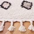 thumbnail image 3 of Safavieh Moroccan Tassel Frank Southwestern Area Rug, Ivory/Orange, 6'7" x 6'7" Round, 3 of 11