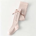 thumbnail image 4 of Bixock Toddler Girls Leggings Warm Knit Pantyhose Tights Footless Elastic Waist Ruffle Bow Solid Color Soft Stretch Dance Training Wear Size 2-3Years, 4 of 6