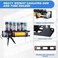 thumbnail image 4 of Sealant Storage Rack - Caulking Tube Storage Rack Caulk Tube Holder Wall Mount Metal Caulk Tube Tray with Horizontally Base Sealant Organizer Tube Storage Caulking Tool Organizer Holds 6 Tubes Caulk, 4 of 8