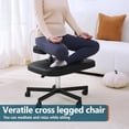 thumbnail image 3 of Meditation Chair Ergonomic Cross Legged Chair ADHD Chair with Wheels,Kneeling Chair for Office and Home,ADHD Chairs for Adults(White), 3 of 6
