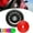 Red, variant on TaoLeHui Car Wheel Rim Edge Protector Vehicle Tire Guard Sticker Rubber Strip Line, Car Wheel Rim Edge Protector, 8 Meters Length Wheel Hub Trim Strip Red Car Wheel Trim Protector Strips (Black)