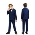 thumbnail image 4 of ETHAN Navy Blue Formal Suit Set Slim Fit Kids Suits for Wedding Teen Slim Fit 5 Piece Boy Suit Outfit 5, 4 of 8