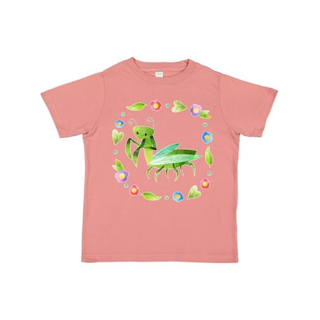 

Inktastic Praying Mantis with Flowers and Leaves Gift Toddler Boy or Toddler Girl T-Shirt