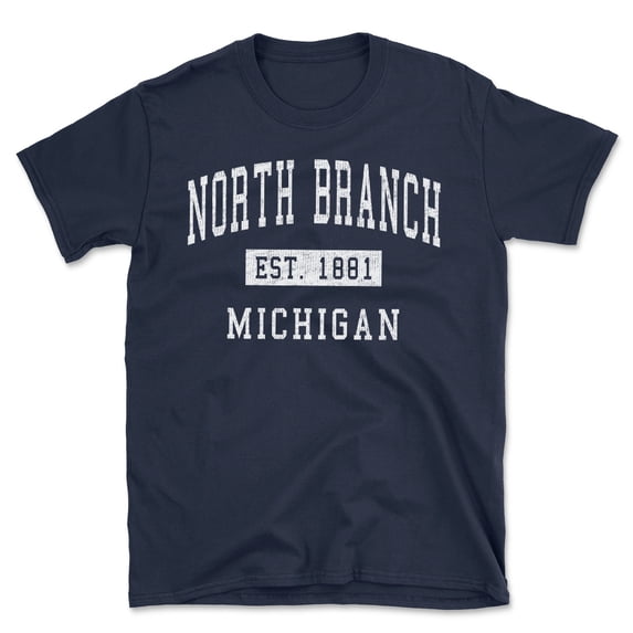 North Branch Michigan Classic Established Men's Cotton T-Shirt