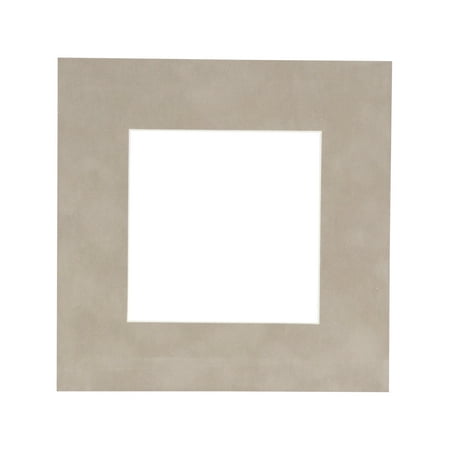 

Suede Texture Photo Mat - Smoke Grey 16x16 for 12x12 Photos - Fits 16x16 Frame