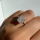 thumbnail image 5 of Anillo de diseño de lujo de nicho de alta gama con corte de flor de hielo europeo y americano para mujeres, 5 of 6