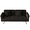 Black, variant on PAPROOS Black Sofa Sleeper Couch, Loveseat Sofa with Pillows, Comfy Upholstered Deep Seat Sofa for Bedroom,Living Room,Apartment,Office,Dorm