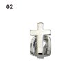 thumbnail image 1 of Hip Hop Single Tooth Grillz Cap Top Gold Silver Plated Punk Teeth Caps Halloween Cosplay Party Tooth Rapper Funny Jewelry Gift BLD, 1 of 7