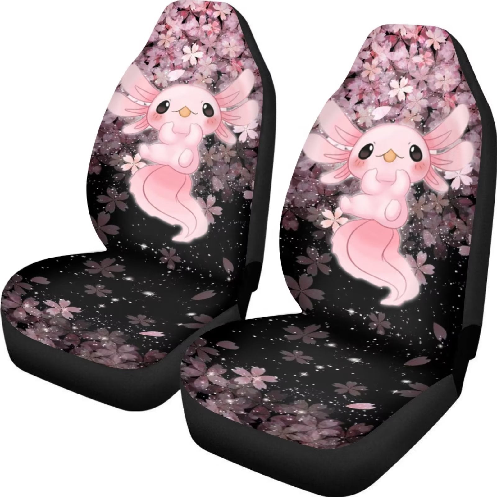 FKELYI Cherry Blossom Axolotl Car Seat Covers for Women AntiSlip Car