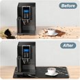thumbnail image 5 of Coffee Mat, 16"x24" Marble Style Coffee Bar Mat for Coffee Station Accessories and Organizer, Absorbent Dish Drying for Kitchen Counter, Cute Black Marble Coffee Bar Decor Coffee Machine Mat, 5 of 6