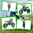 thumbnail image 4 of Floseru 49cc Kids Dirt Bike, Gas Powered 2-Stroke Mini Motocross Motorcycle, Off-Road Dirtbike for Kids 6-12 with Front/Rear Disc Brakes, Shock Absorption, Soft Seat Cushion, 4 of 9