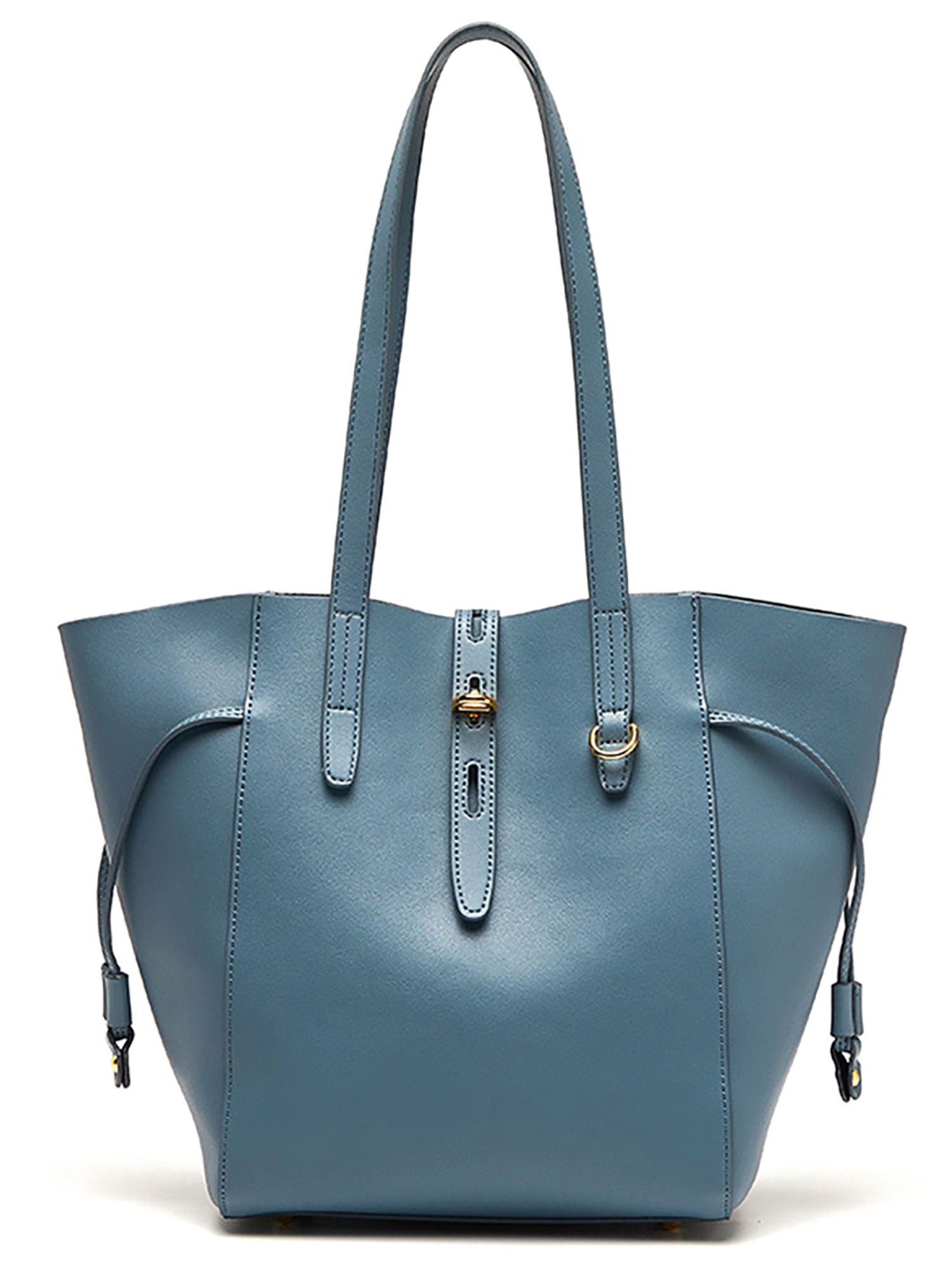Ladies Leather Handbag Womens Large Capacity Ladies Tote Bag Top-Handle Purple,43cm