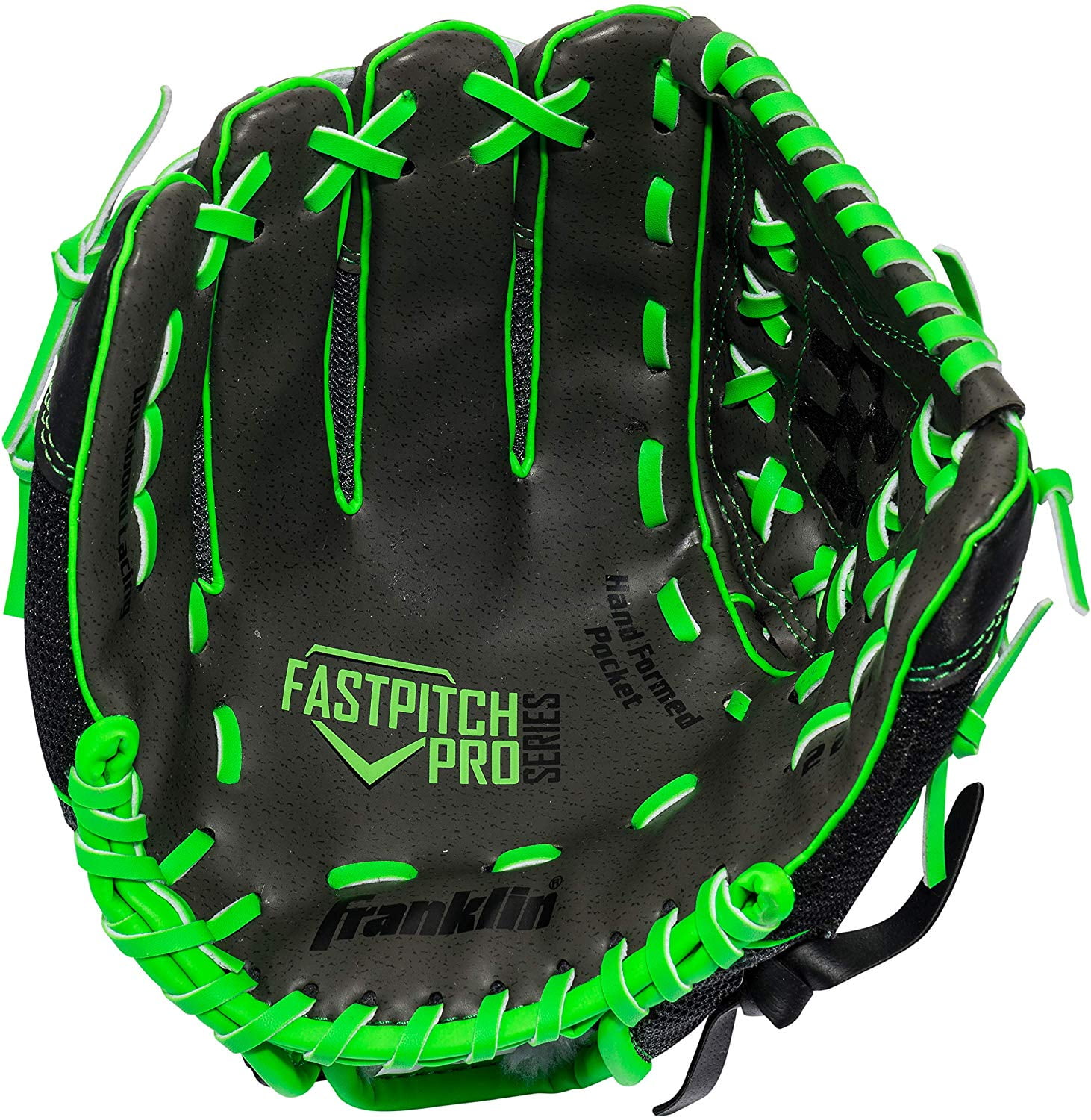 Franklin Sports Fastpitch Pro Softball Glove, Lime Green, 11 in, Left Hand Throw