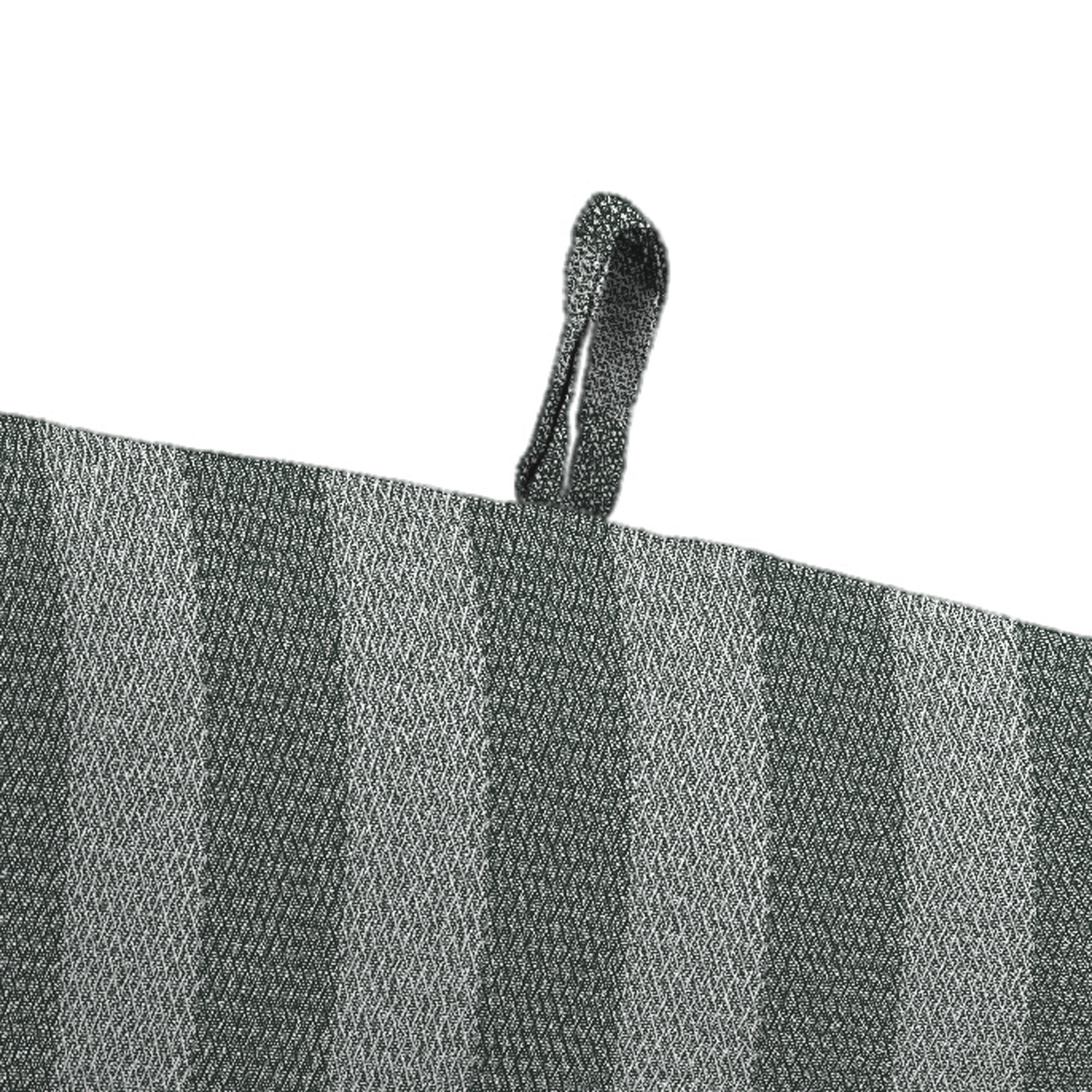 Jordan Manufacturing 44" x 22" Conway Smoke Grey Stripe Rectangular Outdoor Chair Cushion with Ties and Hanger Loop