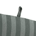 thumbnail image 6 of Jordan Manufacturing 44" x 22" Conway Smoke Grey Stripe Rectangular Outdoor Chair Cushion with Ties and Hanger Loop, 6 of 14