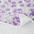 thumbnail image 5 of Erosebridal Glitter Leopard Print Quilt King for Girls, Sparkle Purple Spot King Coverlet Set, 3 Pieces, 5 of 7