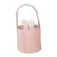 thumbnail image 3 of Cesta con orejas de conejo Uso diario de la escuela para niños Bolsas de regalo para fiestas Suministros para fiestas Cestas de compras Baby Showers Rosa claro Macarena Canasta de Pascua, 3 of 8