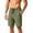 ZA-Army Green shorts men, variant on Athletic Shorts for Men with Zipper Pockets Summer Breathable Lightweight Short Pants Drawstring Waist Loose Fit Casual Shorts Army Green L