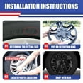 thumbnail image 4 of 1 Pack 16" Hubcap Wheel Rims Cover Fit for 2010-2011 Toyota Camry&2010-2011 Toyota Camry Hybrid Compatible with Steel Wheels Snap on Installation,Black Lacquer, 4 of 8