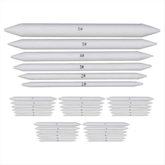 Rollbacks & More 36Pcs Artist Blending Stump and Tortillion Art Blenders for Student Sketch Drawing