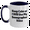 White/Navy, variant on Cute Sonographer Gifts from Friends for Men and Women - 'Keep Calm Or I Will Use My Sonographer Voice' Two Tone Coffee Mug