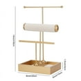 thumbnail image 3 of 1pc 3-Layer Jewelry Display Rack, Adjustable Necklace Holder, Maximize Your Jewelry Collection With This T-shaped Jewelry Display Stand, Jewelry Earring Storage Rack, Earring Necklace, Bracelet, Hair, 3 of 4