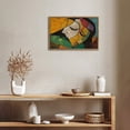 thumbnail image 3 of Abstract Figure Expression Colorful Horizontal Canvas Wall Art with Lightweight Foam Frame - Durable and Ready to Hang, Modern Decorative Print for Living Room, Bedroom, Or Office, 3 of 7