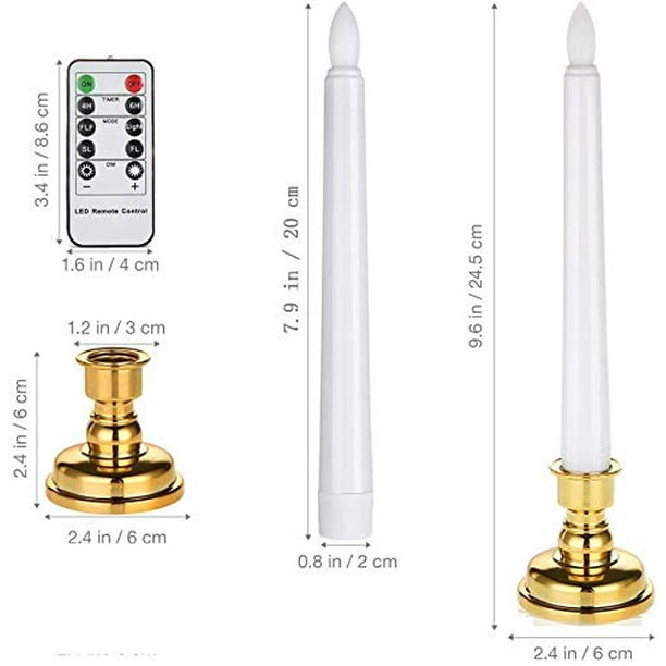 battery operated window candle with remote and timer