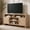 Oak, variant on Vintagearth TV Stand with FSC-Certified 1.22" Thick Board, Storage Cabinets & Open Shelves, Curved Edge Entertainment Center for TVs up to 65", Oak